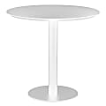 Eurostyle Paras Steel Round Dining Table, 29-1/2"H x 31-1/2"W x 31-1/2"D, White 1 thumbnail image