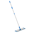 Gritt Commercial Premium Microfiber Floor Mop Kit, 24", Blue/Silver