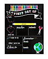 Office Depot® First/Last Day Chalkboard Sign, 14" x 11", Black 1 thumbnail image