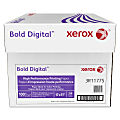 Xerox® Bold Digital™ Printing Paper, Ledger Size (17" x 11"), 100 (U.S.) Brightness, 100 Lb Cover (270 gsm), FSC® Certified, 250 Sheets Per Ream, Case Of 3 Reams