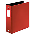 Cardinal® EasyOpen™ 3-Ring Binder With Premier Locking Rings, 3" Round Rings, 60% Recycled, Red