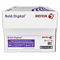 Xerox® Bold Digital™ Printing Paper, Tabloid Extra Size (18" x 12"), 100 (U.S.) Brightness, 100 Lb Cover (270 gsm), FSC® Certified, 250 Sheets Per Ream, Case Of 3 Reams