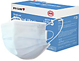 BYD Care Level 3 Surgical Masks, Adult, One Size, Blue, Box Of 50