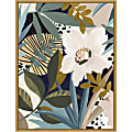 Amanti Art Floral Symphony I by Eva Watts Framed Canvas Wall Art Print, 24”H x 18”W, Gold