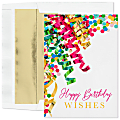 Custom Embossed Birthday Greeting Cards, 5-5/8" x 7-7/8", Colorful Birthday, Box Of 25 Cards 1 thumbnail image