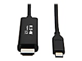 Tripp Lite by Eaton USB-C to HDMI Adapter Cable (M/M), 4K 60 Hz, 4:4:4, Thunderbolt 3 Compatible, Black, 3 ft. (0.9 m) 1 thumbnail image