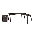 WorkPro Motiva 72"W Modern L-Shaped Office Desk With Rolling File Cabinet, Storm Gray, Installation Included 1 thumbnail image