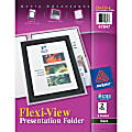 Avery® Flexi-View 2-Pocket Folders, Black, Pack Of 2