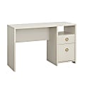 Sauder® Grand Coast 47"W Single Pedestal Computer Desk With Filing, Dove Linen™