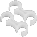 Flash Furniture Plastic Ganging Clips, 1" x 1", White, Pack Of 2 Clips
