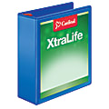 Cardinal® XtraLife™ Locking Slant-D® Ring 3-Ring Binder, 3" D-Rings, Blue 1 thumbnail image