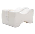 Mind Reader Orthopedic Foam Knee Pillow, 5-3/4"H x 8"W x 10"D, White 1 thumbnail image