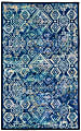 Linon Innova Area Rug, 2-9/53' x 3-9/53', Plynne Navy/Teal