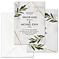 Custom Shaped Wedding & Event Invitations With Envelopes, 5" x 7", Rustic Dreams, Box Of 25 Invitations/Envelopes
