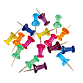 Office Depot® Brand Fashion Pushpins, 1/4", Irregular Shape, Assorted Colors, Pack Of 60