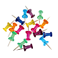 Office Depot® Brand Fashion Pushpins, 1/4", Irregular Shape, Assorted Colors, Pack Of 60 1 thumbnail image