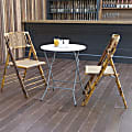 Flash Furniture Round Plastic Folding Table, 29-3/8" x 24", Granite White 1 thumbnail image