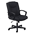 OFM Essentials Swivel Fabric Task Chair, High-Back, Black/Silver 1 thumbnail image