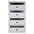 Schwab® Series 5000 Insulated End-Tab Filing Cabinet, 4 High, 35 3/4"W, Light Gray 1 thumbnail image
