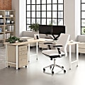 Bush Business Furniture Hustle 72"W L-Shaped Corner Computer Desk with 3 Drawer Mobile File Cabinet, Natural Elm, Standard Delivery Service, HUS005NE 1 thumbnail image