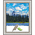 Amanti Art Picture Frame, 27" x 33", Matted For 22" x 28", Salon Silver