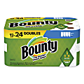 Bounty® Select-a-Size Kitchen Roll Paper Towels, 2-Ply, 5.9 x 11, White, 90 Sheets/Double Roll, 12 Rolls/Carton 1 thumbnail image