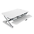 Loctek LX Series Sit-Stand Corner Desk Riser, 41", White