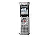 Philips Voice Tracer DVT2000 - Voice recorder - 4 GB - black, metal aluminum light silver front