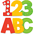 Carson Dellosa Education Boho EZ Letters Set - Fun Theme/Subject - 52x Letter, 10x Number, 14x Punctuation Marks Shape - 0 1 thumbnail image