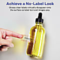 Avery® Glossy Permanent Labels With Sure Feed®, 94217-CGF100, Rectangle, 3/4" x 3-1/2", Clear, Pack Of 2,000 1 thumbnail image
