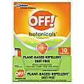 OFF! Botanicals Insect Repellent, 0.123 Oz, 10 Wipes Per Pack, Carton Of 8 Packs 1 thumbnail image