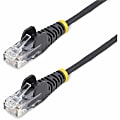 StarTech.com 6in CAT6 Cable - Slim CAT6 Patch Cord - Black Snagless RJ45 Connectors - Gigabit Ethernet Cable - 28 AWG - LSZH (N6PAT6INBKS)