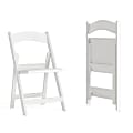 Flash Furniture Hercules 1000-lb Weight Capacity Folding Event Chairs, White, Set Of 2 Chairs 1 thumbnail image