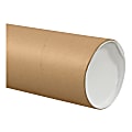 Partners Brand Jumbo Mailing Tubes, 6" x 48", Kraft, Case Of 10 Tubes