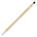 Cross® Classic® Century® 10-Karat Gold-Filled Ballpoint Pen, Medium Point, 1.0 mm, Gold Barrel, Black Ink