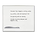 Best-Rite® Low-Profile Porcelain Marker Board, 48" x 36", White Board/Silver Frame
