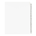 Avery® 20% Recycled Preprinted Laminated Gold-Reinforced Tab Dividers, 8 1/2" x 11", White Dividers/White Tabs, 226-250, Pack Of 25