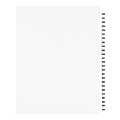 Avery® 20% Recycled Preprinted Laminated Gold-Reinforced Tab Dividers, 8 1/2" x 11", White Dividers/White Tabs, 226-250, Pack Of 25 1 thumbnail image