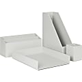 U Brands 4-Piece Desk Organization Kit, Light Gray 1 thumbnail image