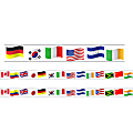 Charles Leonard Rectangle Cut Borders/Trims, World Flags, 24’ Per Pack, Set Of 2 Packs 1 thumbnail image