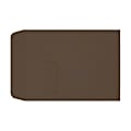 LUX #9 1/2 Open-End Window Envelopes, Top Left Window, Gummed Seal, Chocolate, Pack Of 1,000
