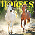 2024 TF Publishing Animal Wall Calendar, 12" x 12", Horses, January To December