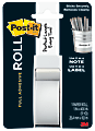 Post-it® Notes Full Adhesive Roll, 1" x 400", White