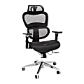 OFM Core Collection Model 540 Ergo Mesh High-Back Chair With Headrest, Black/Chrome 1 thumbnail image