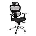 OFM Core Collection Model 540 Ergo Mesh High-Back Chair With Headrest, Black/Chrome