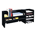 Steelmaster® Desktop Shelf Organizer, 16 Compartments, 18 3/8"H x 58 1/4"W x 9 1/2"D, Black