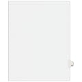 Avery® Avery-Style 30% Recycled Collated Legal Index Exhibit Dividers, 8 1/2" x 11", White Dividers/White Tabs, V, Pack Of 25 1 thumbnail image