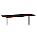 basyx by HON® Rectangular Table Top Without Grommets, 72"W x 24"D, Mahogany