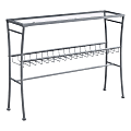 Monarch Specialties Tempered Glass Accent Table, Rectangular, Silver 1 thumbnail image