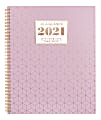 AT-A-GLANCE® BADGE Geo 13-Month Large Weekly/Monthly Planner, 8-1/2" x 11", Pink, January 2021 To January 2022, 1450G-905 1 thumbnail image